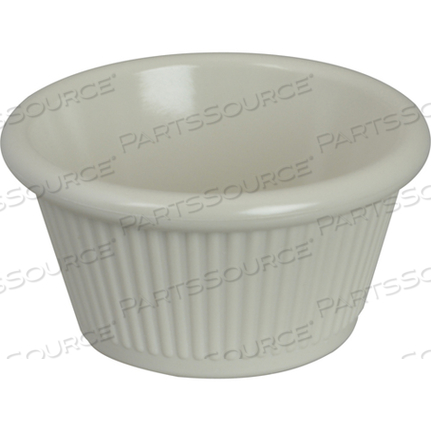 RAMEKIN, RIBBED, 2.5OZ, BONE, 12-PK by Gessner Products Company Inc