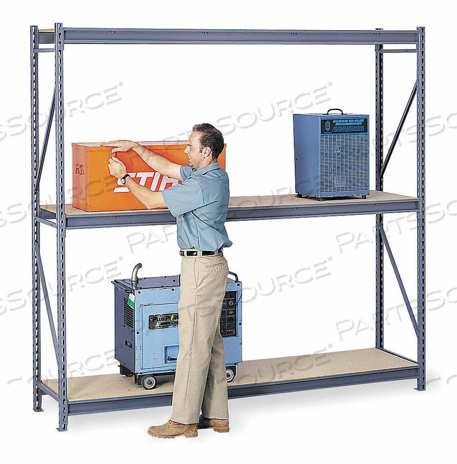 BULK RACK STARTER 96 H 48 W 48 D GRAY by Tennsco Corp.