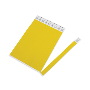CROWD MANAGEMENT WRISTBANDS, SEQUENTIALLY NUMBERED, 9.75" X 0.75", NEON YELLOW,500/PACK by Advantus