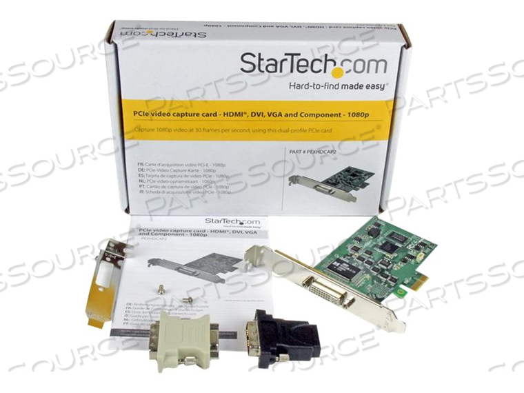 CAPTURE AN HD AUDIO-VIDEO SOURCE, THROUGH A LOW-PROFILE OR FULL-PROFILE PCI EXPR by StarTech.com Ltd.
