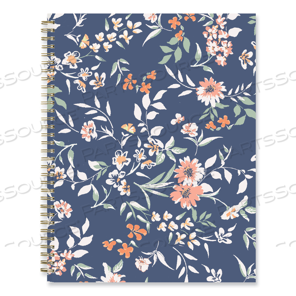 ONE TREE PLANTED "EFFIE" WEEKLY/MONTHLY PLANNER, FLORAL ARTWORK, 11 X 8.5, BLUE/MULTICOLOR COVER, 12-MONTH (JAN TO DEC): 2023 