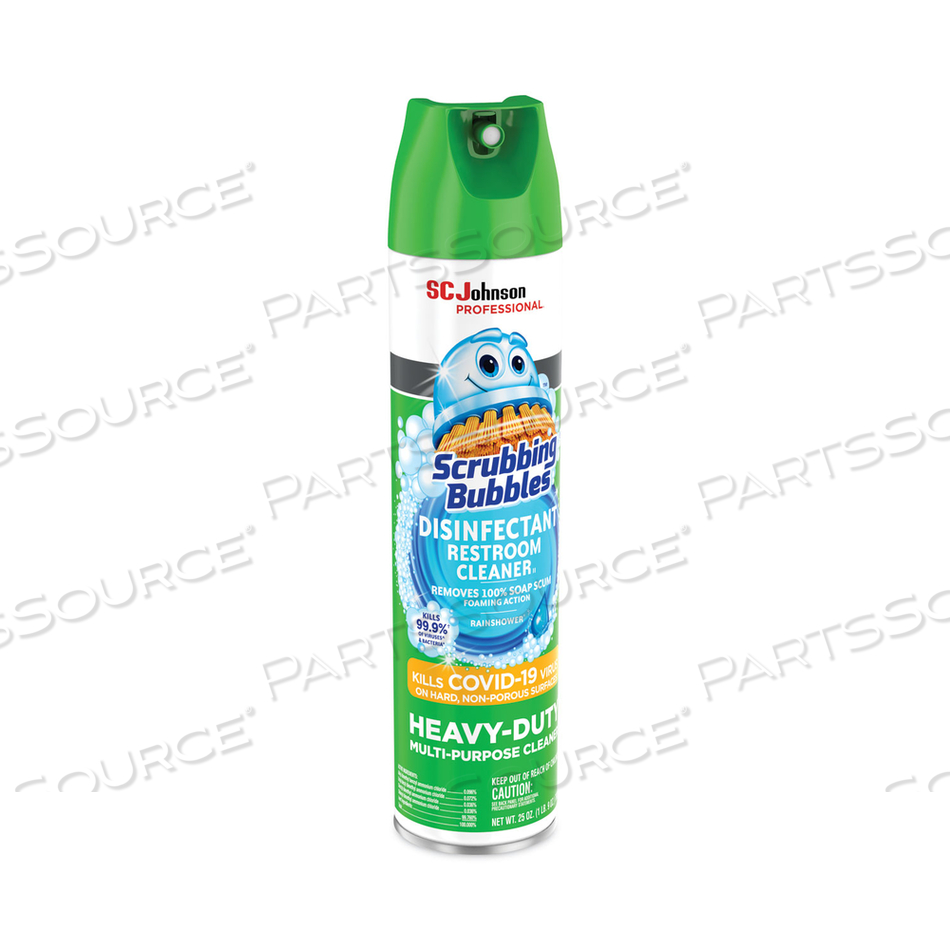 DISINFECTANT RESTROOM CLEANER II, RAIN SHOWER SCENT, 25 OZ AEROSOL SPRAY by Scrubbing Bubbles