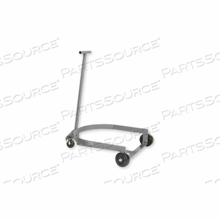 LBR-909H LOW DRUM DOLLY TRUCK WITH HINGED HANDLE - ORANGE by Pucel Enterprises LBR-909H LOW DRUM DOLLY TRUCK WITH HINGED HANDLE - ORANGE by Pucel Enterprises