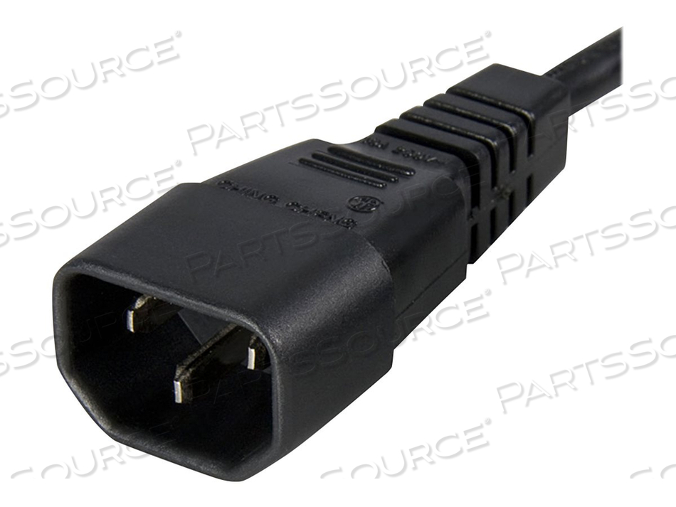 AC POWER CORD 10FT (3M) 18AWG POWER SUPPLY EXTENSION CABLE IEC 60320 C14 TO IEC by StarTech.com Ltd.