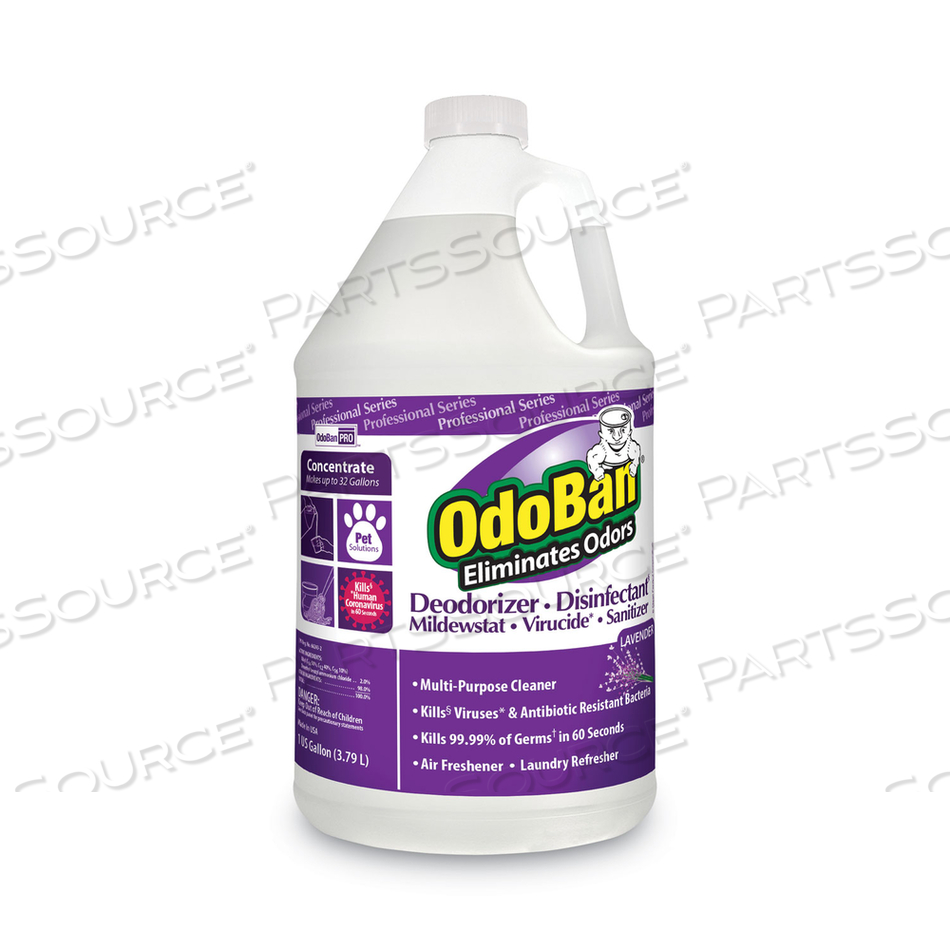 CONCENTRATE ODOR ELIMINATOR AND DISINFECTANT, LAVENDER SCENT, 1 GAL BOTTLE by Odoban