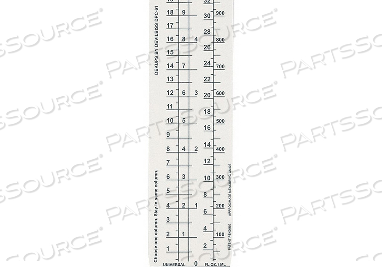 DISPOSABLE MEASURING GUIDE INSERTS PK10 by Devilbiss