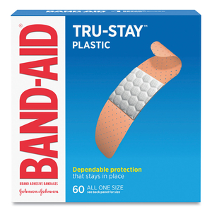 PLASTIC ADHESIVE BANDAGES, 0.75 X 3, 60/BOX by Band-Aid