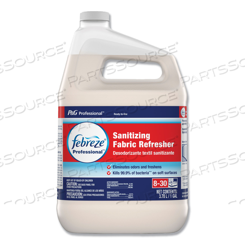 PROFESSIONAL SANITIZING FABRIC REFRESHER, LIGHT SCENT, 1 GAL BOTTLE, READY TO USE by Febreze