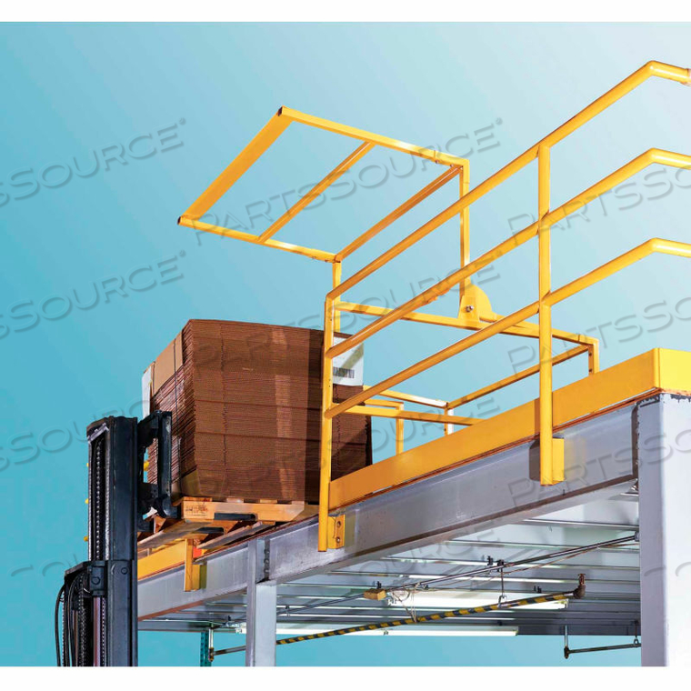 MZ SERIES MEZZANINE-PIVOT SAFETY GATE, FITS CLEAR OPENING 113"W X 42"H, GALVANIZED by Fabenco Inc. MZ SERIES MEZZANINE-PIVOT SAFETY GATE, FITS CLEAR OPENING 113"W X 42"H, GALVANIZED by Fabenco Inc.