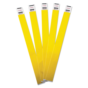 CROWD MANAGEMENT WRISTBANDS, SEQUENTIALLY NUMBERED, 9.75" X 0.75", YELLOW by Advantus CROWD MANAGEMENT WRISTBANDS, SEQUENTIALLY NUMBERED, 9.75" X 0.75", YELLOW by Advantus