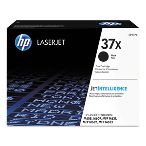 HP 37X, (CF237X) HIGH-YIELD BLACK ORIGINAL LASERJET TONER CARTRIDGE by HP (Hewlett-Packard)