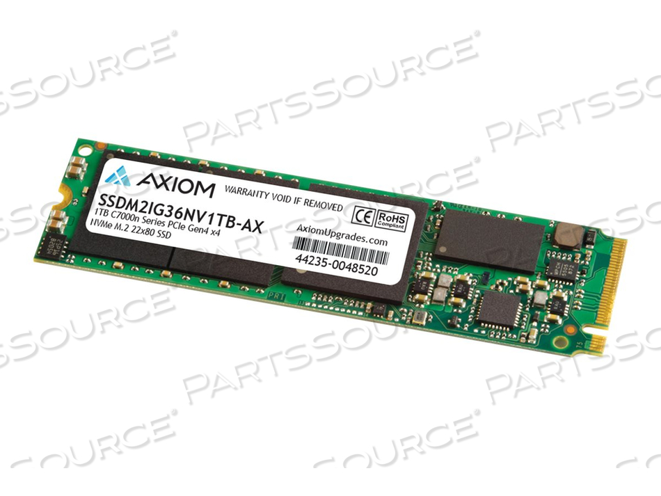 AXIOM C7000N SERIES, SSD, 1 TB, INTERNAL, M.2 2280, PCIE 4.0 X4 (NVME), FOR LENOVO LEGION 5 15, THINKCENTRE M70Q GEN 3, M80Q GEN 3, M80T GEN by Axiom