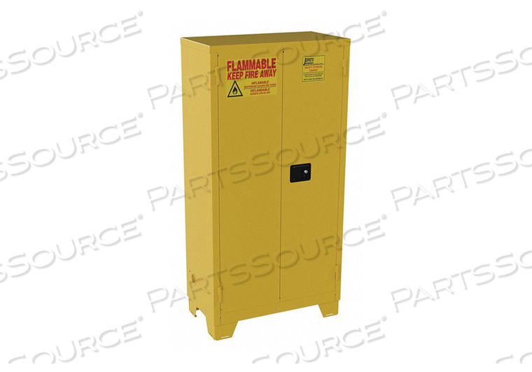 FLAMMABLE SAFETY CABINET 44 GAL. YELLOW by Jamco FLAMMABLE SAFETY CABINET 44 GAL. YELLOW by Jamco