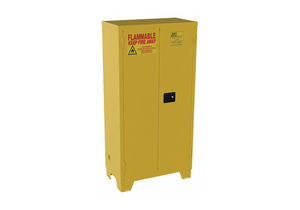 FLAMMABLE SAFETY CABINET 44 GAL. YELLOW by Jamco