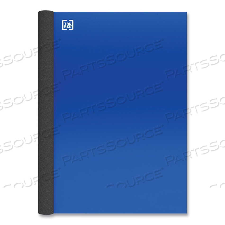 TWO-SUBJECT NOTEBOOK, MEDIUM/COLLEGE RULE, BLUE COVER, 9.5 X 6, 100 SHEETS 