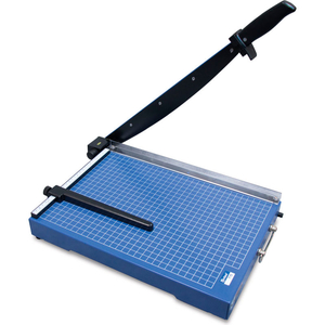 UNITED OFFICE-GRADE GUILLOTINE PAPER TRIMMER - 15" CUTTING LENGTH - 15 SHEET CAPACITY - BLUE by Formax