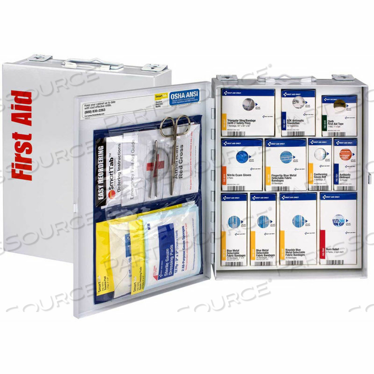 1350-FAE-010 METAL FIRST AID KIT, METAL DETECTABLE, 25 PERSON by First Aid Only