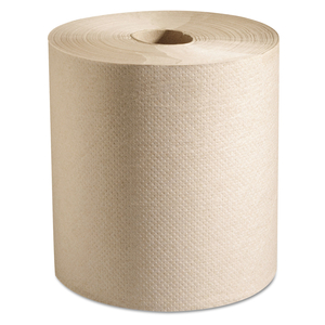 100% RECYCLED HARDWOUND ROLL PAPER TOWELS, 7.88 X 800 FT, NATURAL, 6 ROLLS/CARTON by Marcal