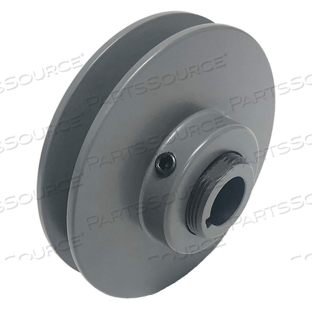 VARIABLE PITCH V-BELT PULLEY, 1 GROOVE, 2.87 IN OUTSIDE DIA, 5/8 IN BORE DIA, PLAIN by Browning VARIABLE PITCH V-BELT PULLEY, 1 GROOVE, 2.87 IN OUTSIDE DIA, 5/8 IN BORE DIA, PLAIN by Browning
