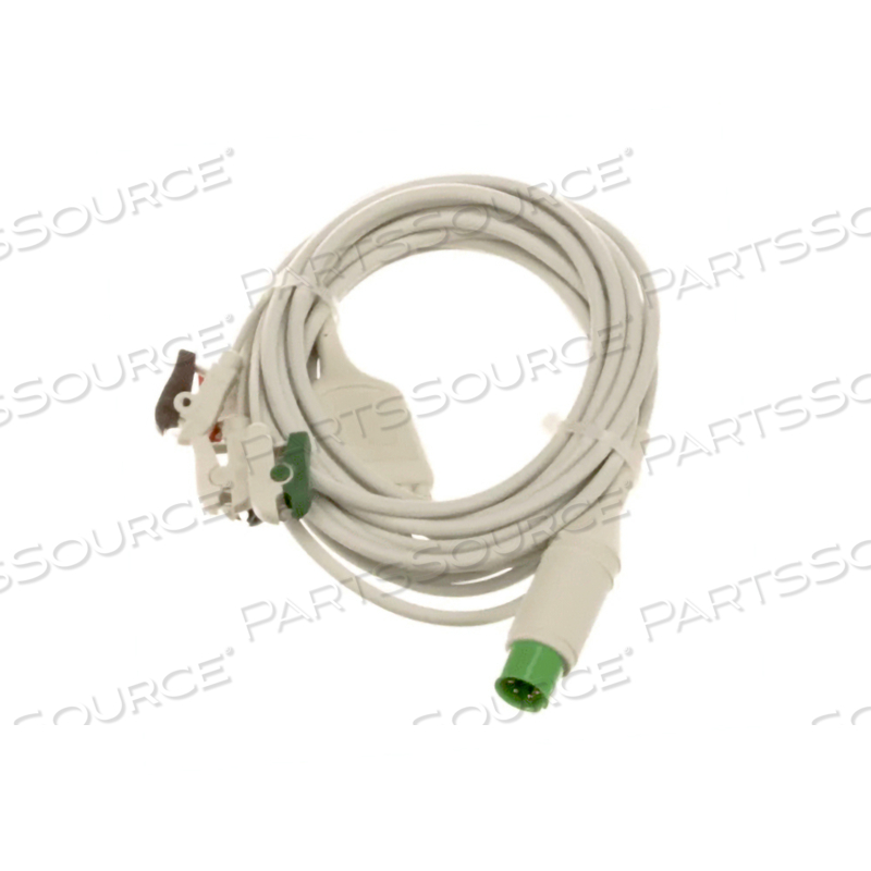 AAMI COMPATIBLE DIRECT-CONNECT ECG CABLE 5 LEADS PINCH/GRABBER BAG OF 1 