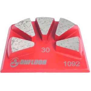 30 GRIT XT5 DIAMOND SEGMANTS FOR ONFLOOR QUICK TOOL, 3 PACK by Onfloor Technologies, LLC