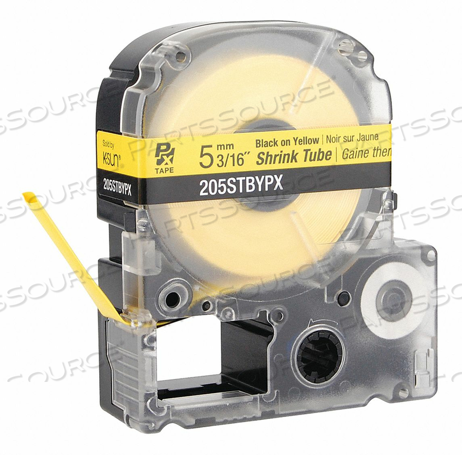 HEAT SHRINK TUBE BLACK ON YLW 0.187INW by Epson