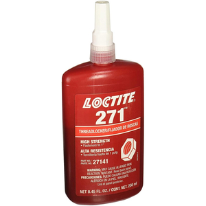 88441 LOCTITE THREADLOCKER, # 271, HIGH-STRENGTH, RED, 250 ML BOTTLE by Loctite Brand 88441 LOCTITE THREADLOCKER, # 271, HIGH-STRENGTH, RED, 250 ML BOTTLE by Loctite Brand