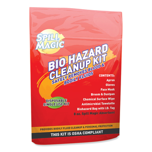 BIOHAZARD SPILL CLEANUP, 0.75 X 6 X 9 by Spill Magic