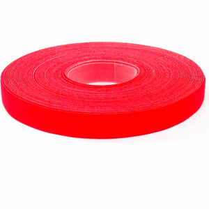 VELCRO BRAND ONE-WRAP HOOK & LOOP TAPE FASTENERS RED 1" X 75' by Industrial Webbing Corp. VELCRO BRAND ONE-WRAP HOOK & LOOP TAPE FASTENERS RED 1" X 75' by Industrial Webbing Corp.
