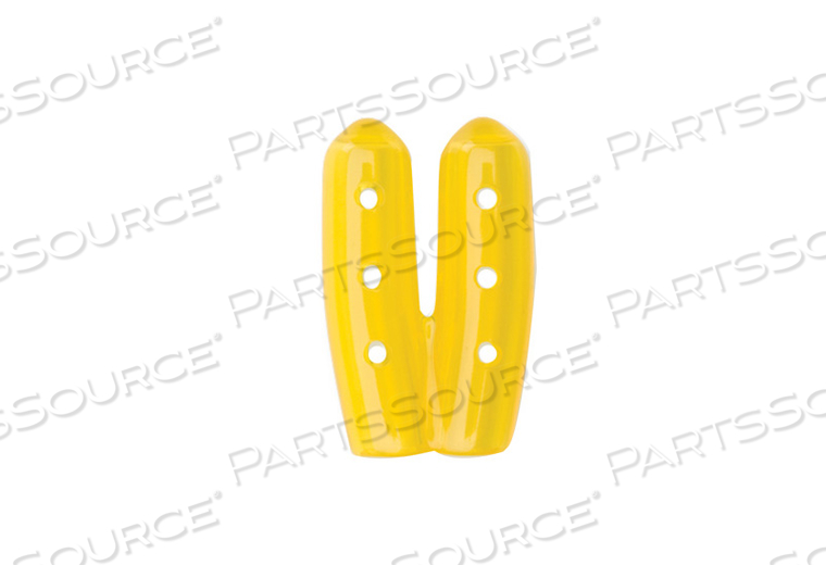INSTRUMENT TIP PROTECTOR TWIN CAP, YELLOW TINT, 0.187 IN DIA X 1 IN by Key Surgical