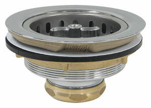 SINKSTRAINER D1-1/2 BRASS PLSTIC CHROME by Perfect Putty