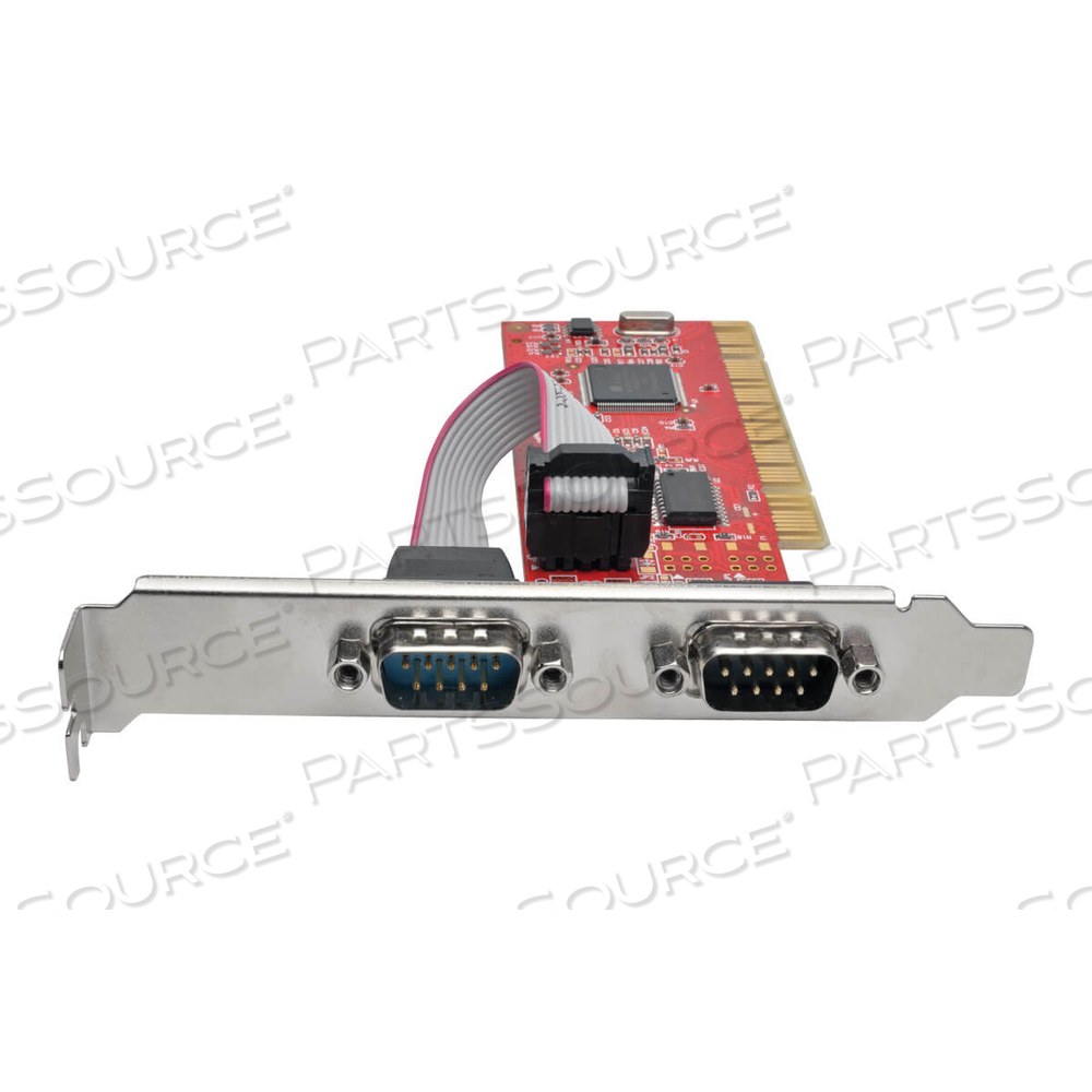 2-PORT SERIAL ADAPTER CARD DB9 RS232 PCI FULL PROFILE by Tripp Lite