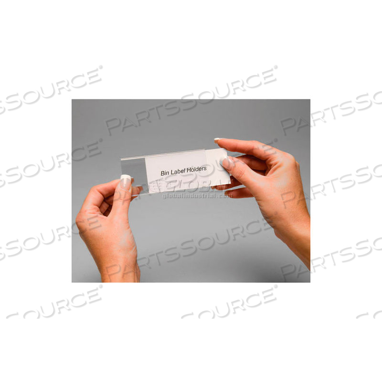 TRI-DEX TR-0813 SLIDE-IN LABEL HOLDER 13/16" X 3" FOR SHELF BINS, PRICE PER PACK OF 25 