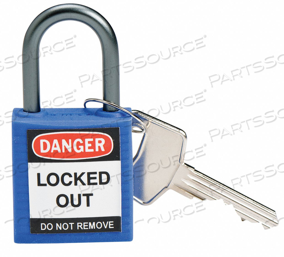 LOCKOUT PADLOCK KA BLUE 1-2/5 H PK3 by Brady Americas LOCKOUT PADLOCK KA BLUE 1-2/5 H PK3 by Brady Americas