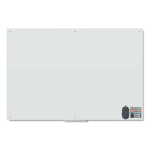 MAGNETIC GLASS DRY ERASE BOARD VALUE PACK, 72 X 48, WHITE by U Brands