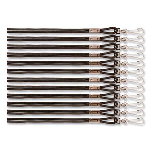 LANYARD, METAL J-HOOK FASTENER, 20" LONG, BLACK, 12/PACK by Champion Sports