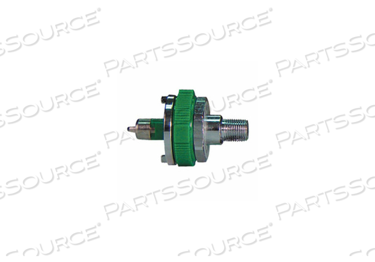ADAPTER, 1/8 IN MNPT, GREEN, OXYGEN by Amico Patient Care Corporation
