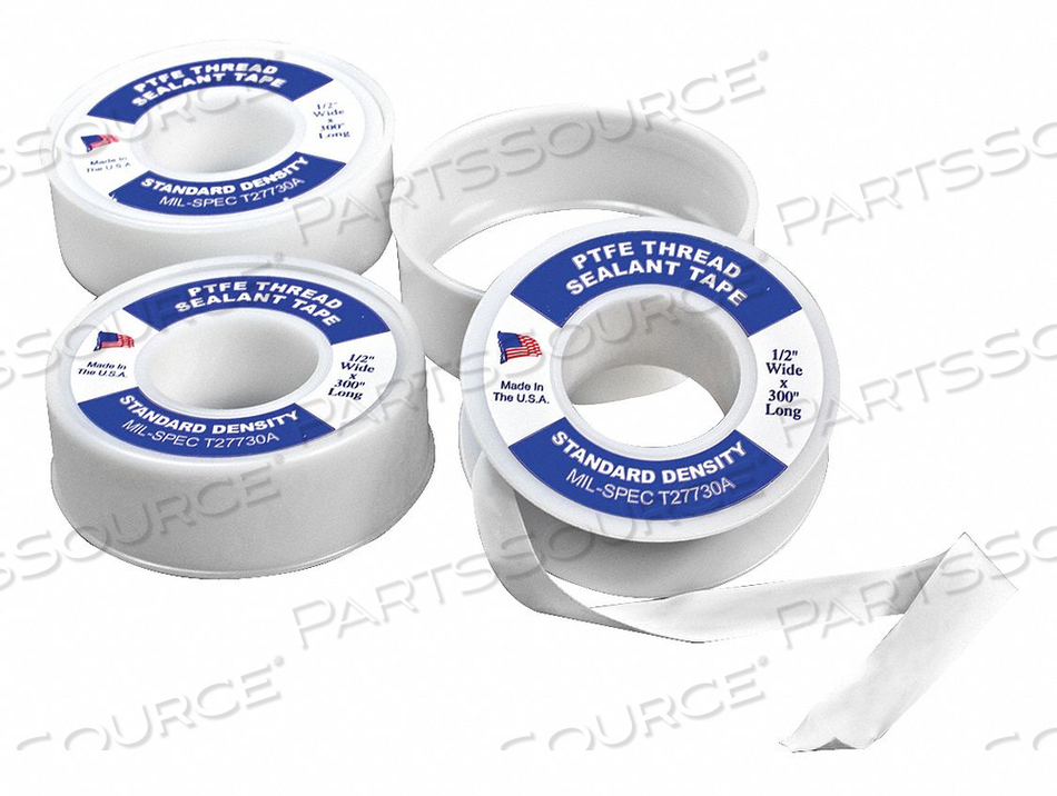 LAB THREAD TAPE 1/2 IN W 300 IN L PK3 by Bel-Art Products