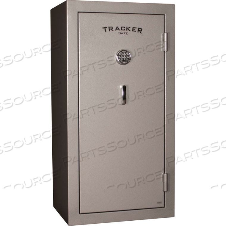 GUN SAFE TS24 WITH ELECTRONIC LOCK - 30 MIN. FIRE RATING 30X24X59 - 24 GUN CAP. GRAY 