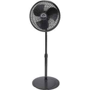 16" ADJUSTABLE HEIGHT PEDESTAL FAN, 3-SPEED, 110V, BLACK by Lasko