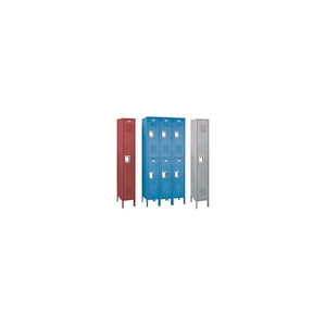 VANGUARD SINGLE TIER 1 DOOR LOCKER, RECESSED HANDLE, 12"WX12"DX72"H,GRY,ASSEMBLED by Penco Products