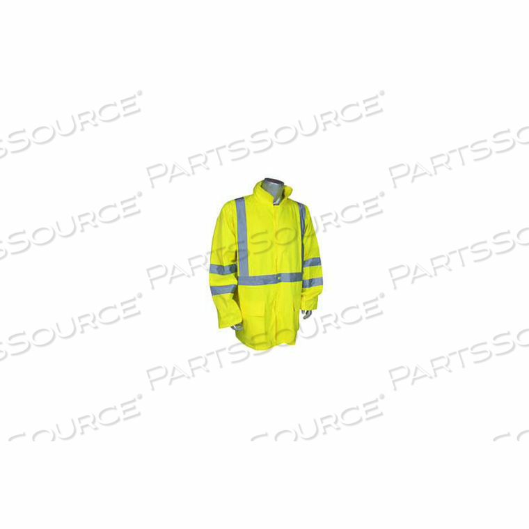 RW10-3S1Y LIGHTWEIGHT RAIN JACKET, HI-VIZ LIME, M by Radians