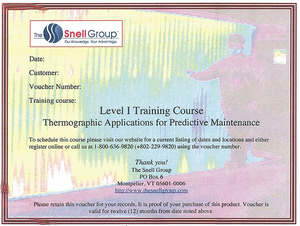 LEVEL I THERMOGRAPHY TRAINING PREDICTIVE by The Snell Group LEVEL I THERMOGRAPHY TRAINING PREDICTIVE by The Snell Group
