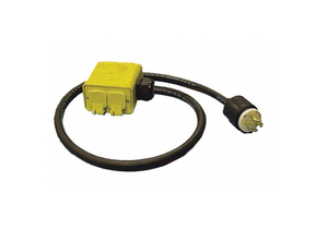 GENERATOR CORD WITH PENDANT BOX, 4 FT, 20 A, 120/240 VAC, 12 AWG, NEMA L14-20P TO NEMA 5-20R, BLACK by CEP GENERATOR CORD WITH PENDANT BOX, 4 FT, 20 A, 120/240 VAC, 12 AWG, NEMA L14-20P TO NEMA 5-20R, BLACK by CEP