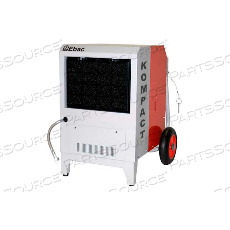 COMPACT PORTABLE DEHUMIDIFIER W/ FOLDING HANDLE AND PUMP, KOMPACT, 7 AMPS, 360 CFM, 56 PINTS by Ebac Industrial Products COMPACT PORTABLE DEHUMIDIFIER W/ FOLDING HANDLE AND PUMP, KOMPACT, 7 AMPS, 360 CFM, 56 PINTS by Ebac Industrial Products