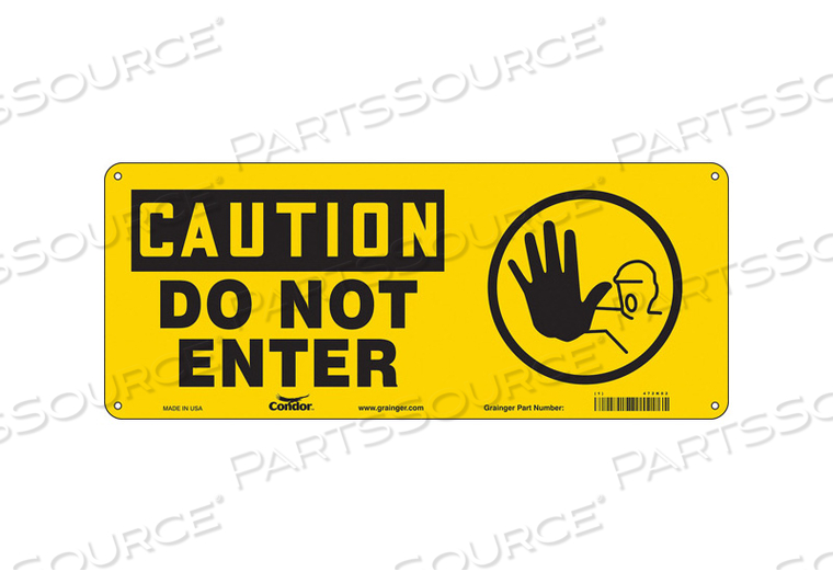 SAFETY SIGN 17 W 7 H 0.060 THICKNESS 