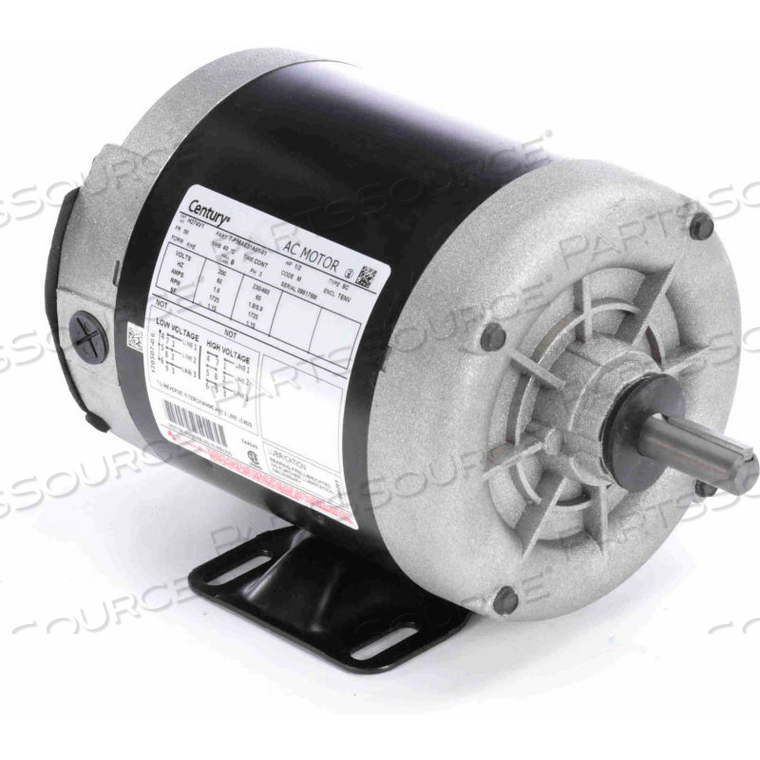 GENERAL PURPOSE THREE PHASE TENV MOTOR, 1/2 HP, 1725 RPM, 200-230/460V, TENV by Regal Beloit America, Inc. (Century Electric Motors)