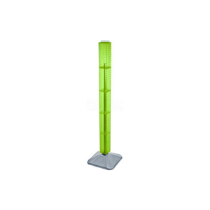 48" PEGBOARD REVOLVING FLOOR DISPLAY, 4-SIDED, GREEN TRANSLUCENT,1 PIECE by Azar International