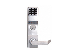 ELECTRONIC LOCK BRUSHED CHROME 12 BUTTON by Locdown