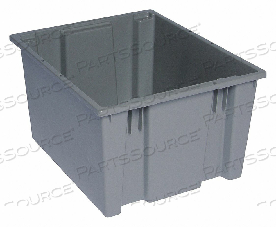 E1881 NEST AND STACK CONTAINER 19-1/2 IN GRAY by Quantum Storage Systems E1881 NEST AND STACK CONTAINER 19-1/2 IN GRAY by Quantum Storage Systems